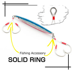 Stainless jigging ring kit for saltwater and freshwater