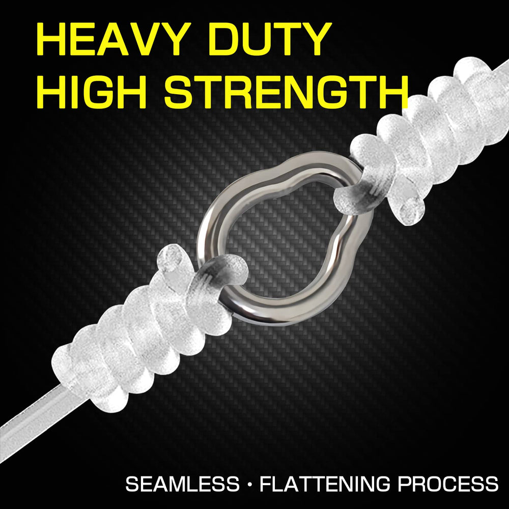 High-strength solid ring fishing for secure connections