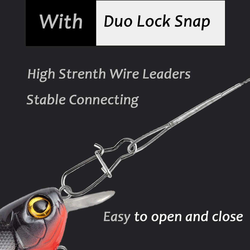 Heavy-duty steel leader with enhanced strength for big catches