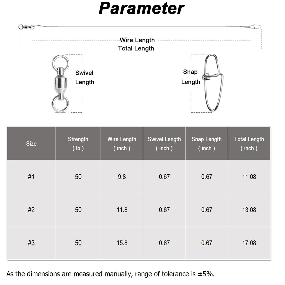 White nickel hardware on fishing leader