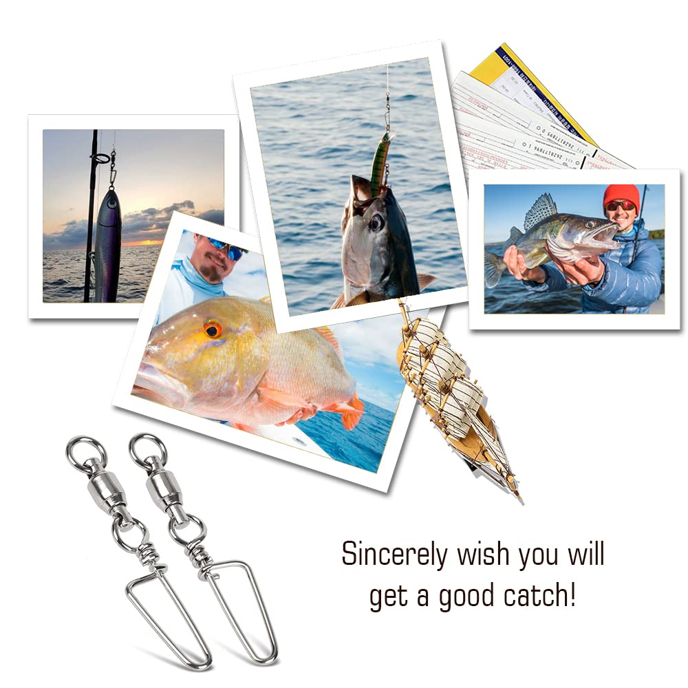 AMYSPORTS swivels work across saltwater and freshwater setups for versatile fishing.