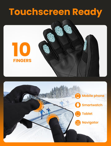 AMZYXH heated gloves with anti-slip palms for secure grip