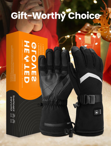 AMZYXH heated gloves interior cotton velvet lining for plush comfort