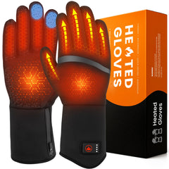 AMZYXH heated gloves instant-heat display for outdoor tasks.