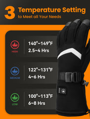 AMZYXH heated gloves touchscreen compatibility enables device use without removal
