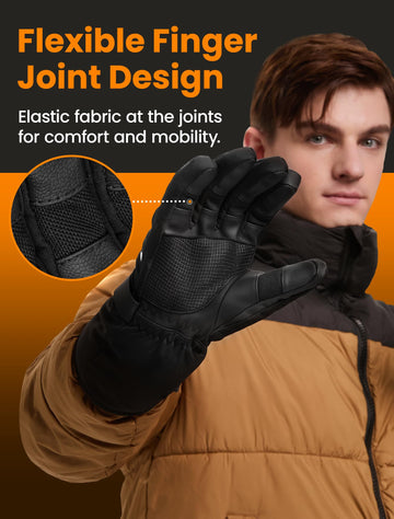AMZYXH heated gloves touchscreen fingertips enabling device use without removal