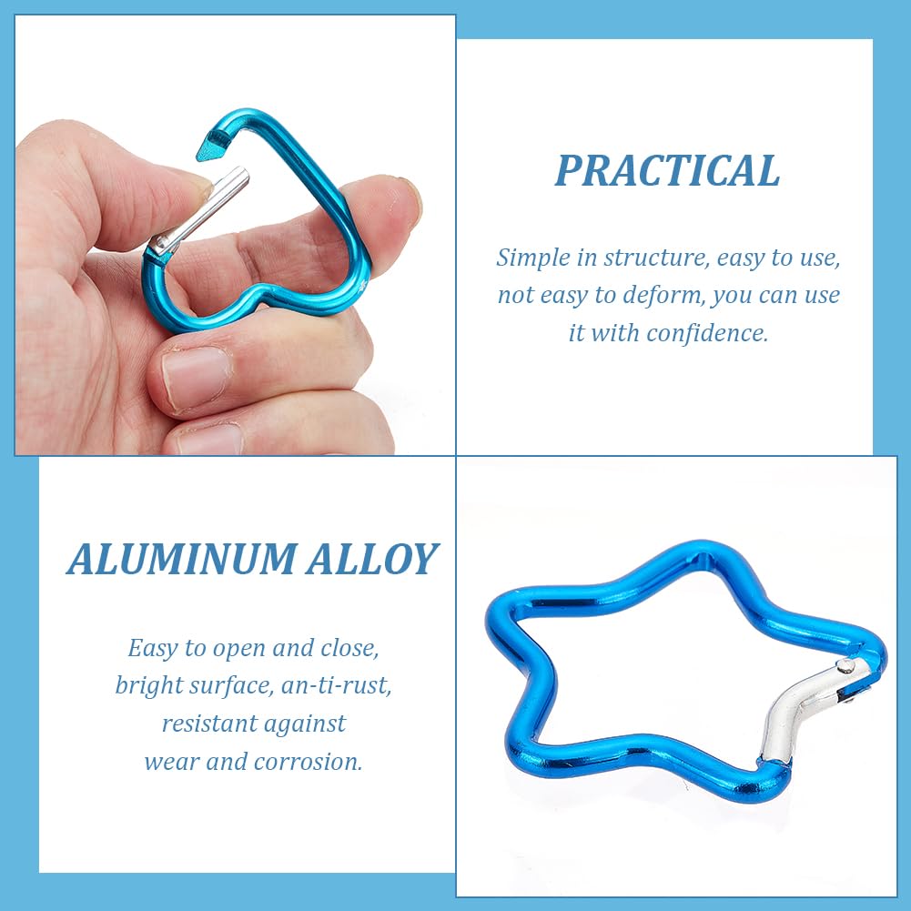 ANATTASOUL multi-style carabiner set showcases vibrant shapes for organizing gear.