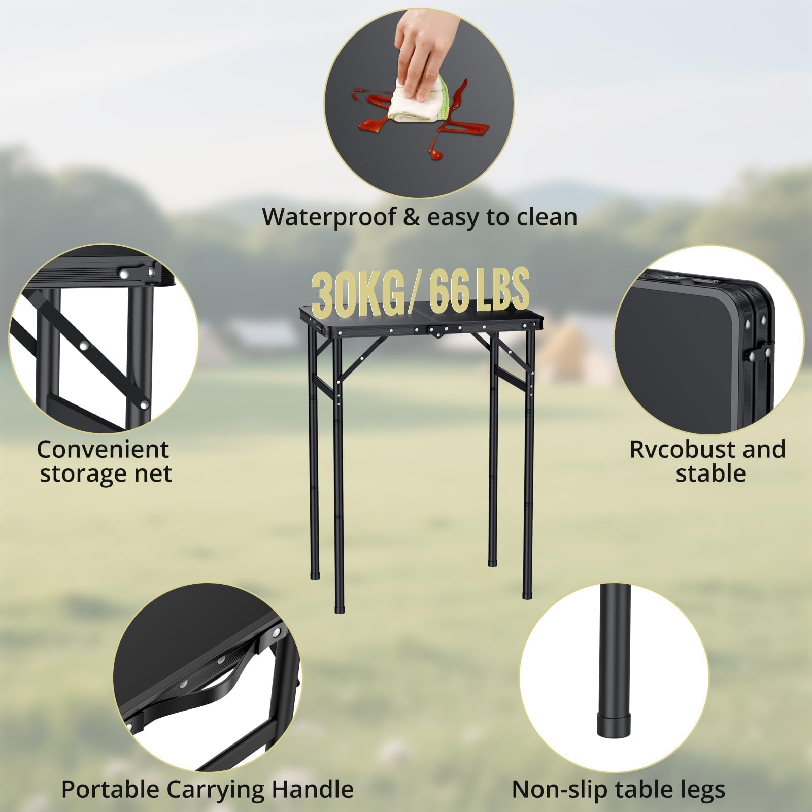 Anbte folding image shows compact folded form for car trunk storage