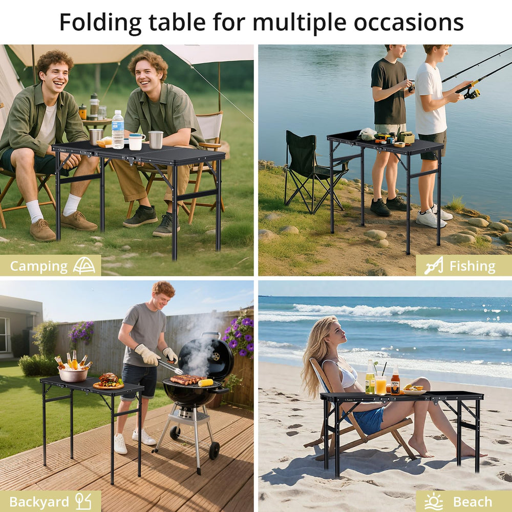 Anbte table surface ready for outdoor dining and casual games