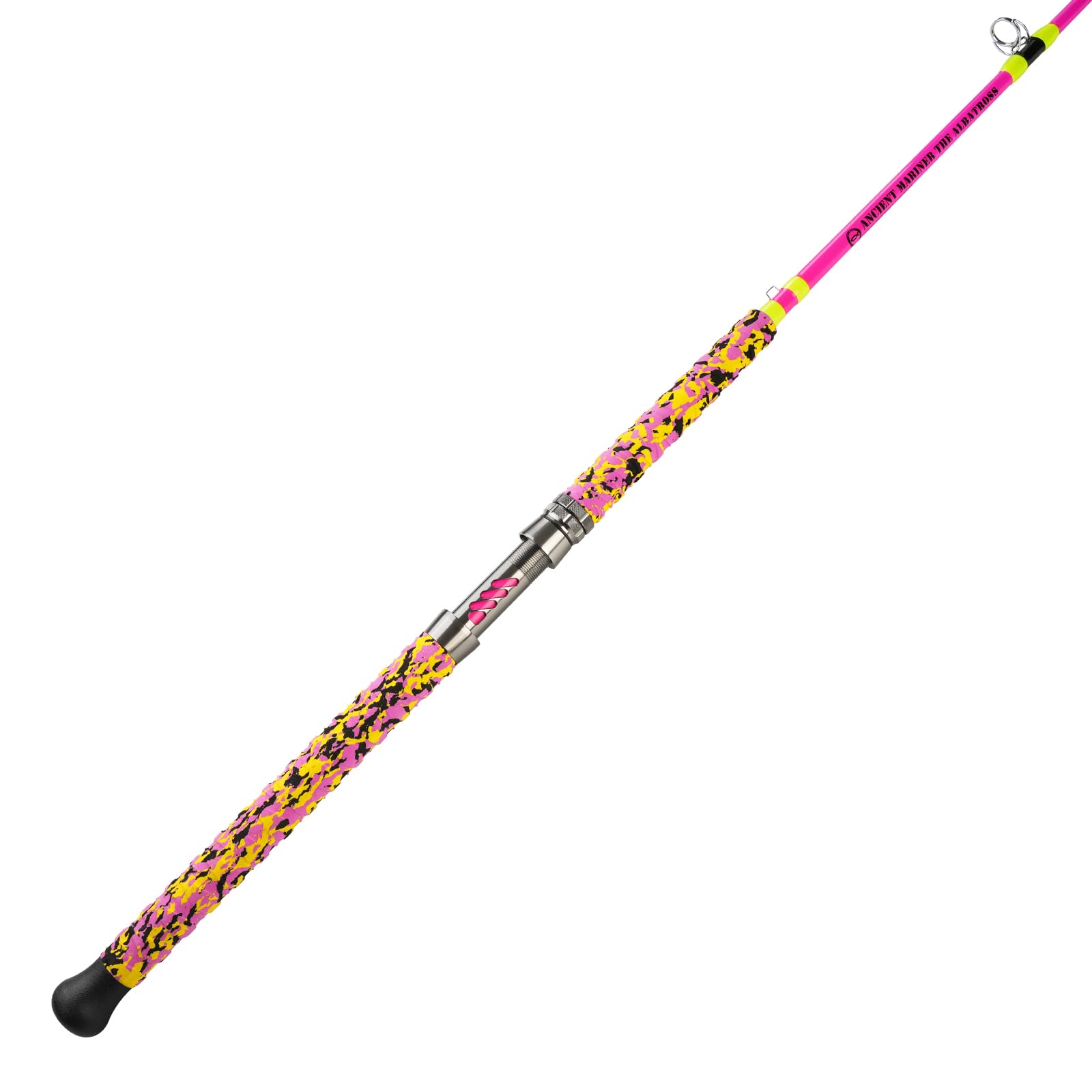ANCIENT MARINER glow-dark catfish rod improves night strike visibility and bite detection.