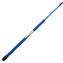 ANCIENT MARINER Challenger 7'6 glow-blue rod glowing at night aids strike detection.