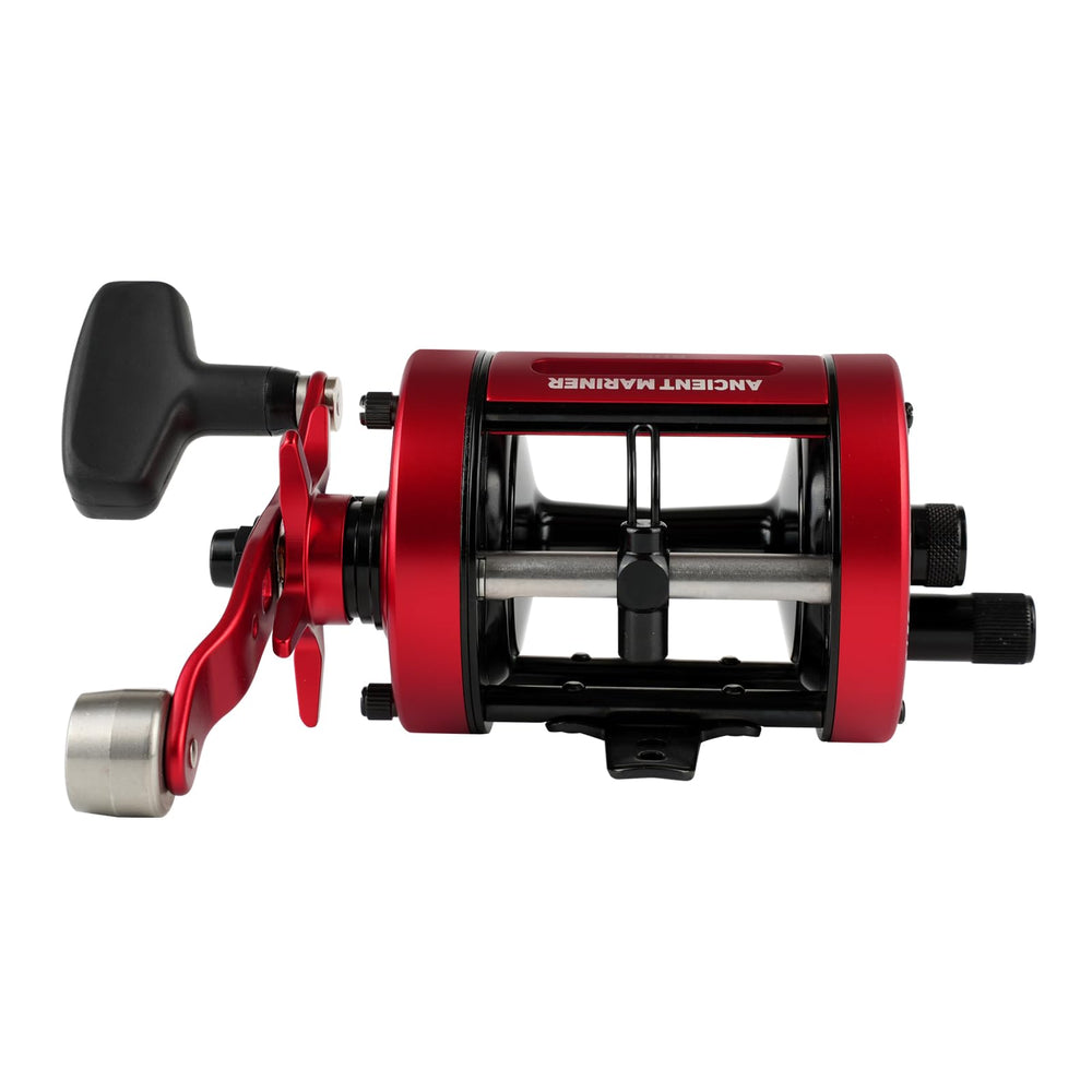 Ancient Mariner GEM drag system offers up to 40 lb stopping power for big fish.