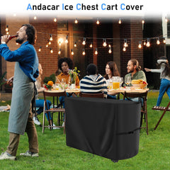 Andacar bottom drawstring helps keep the cover snug against wind.