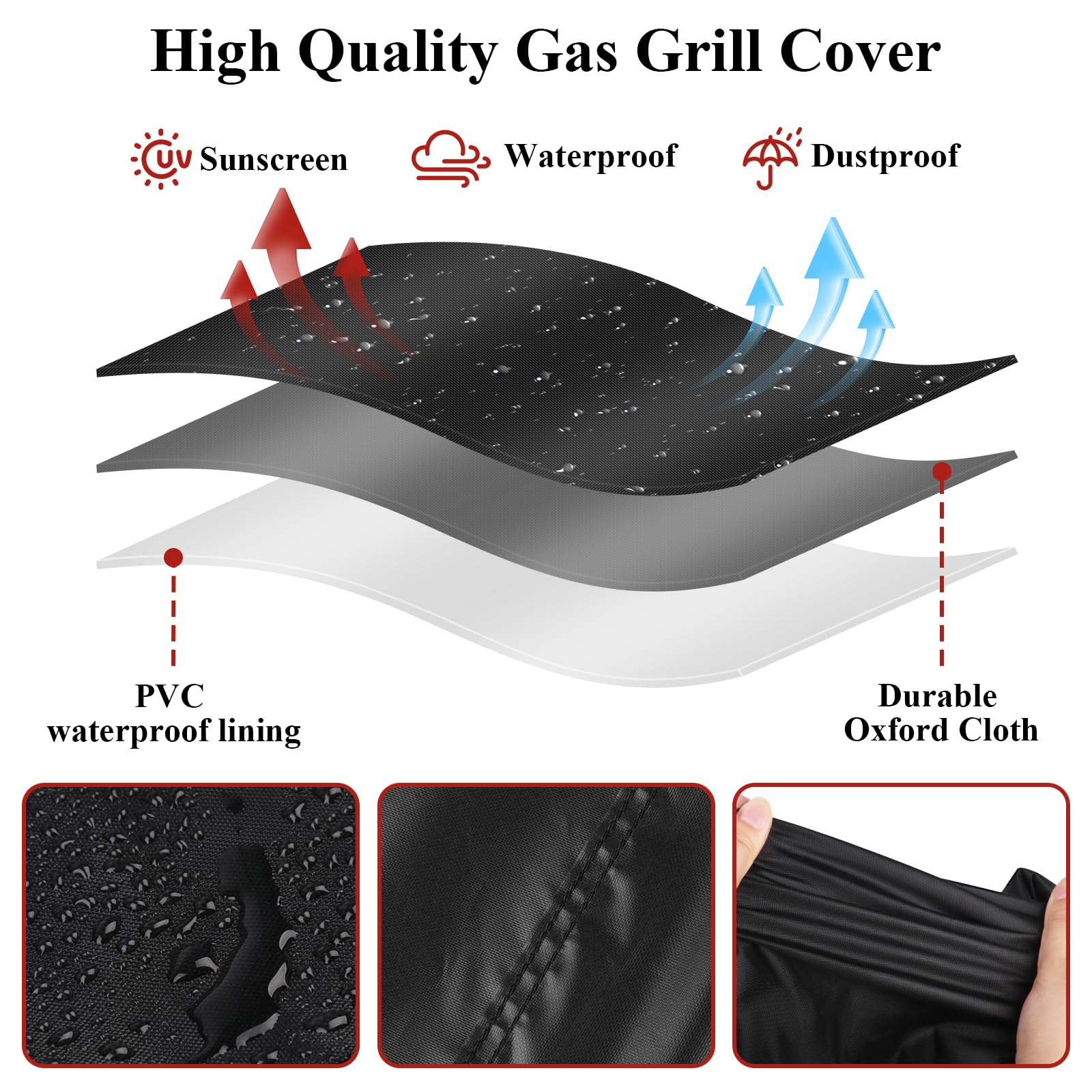 Andacar patio outdoor cooler cart cover ready for patio setup and easy cleanup.