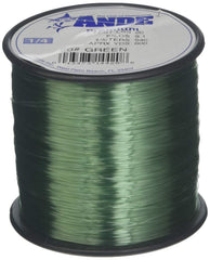 ANDE A14-20G premium monofilament green line on spool, highlighting strong tensile and knot strength.