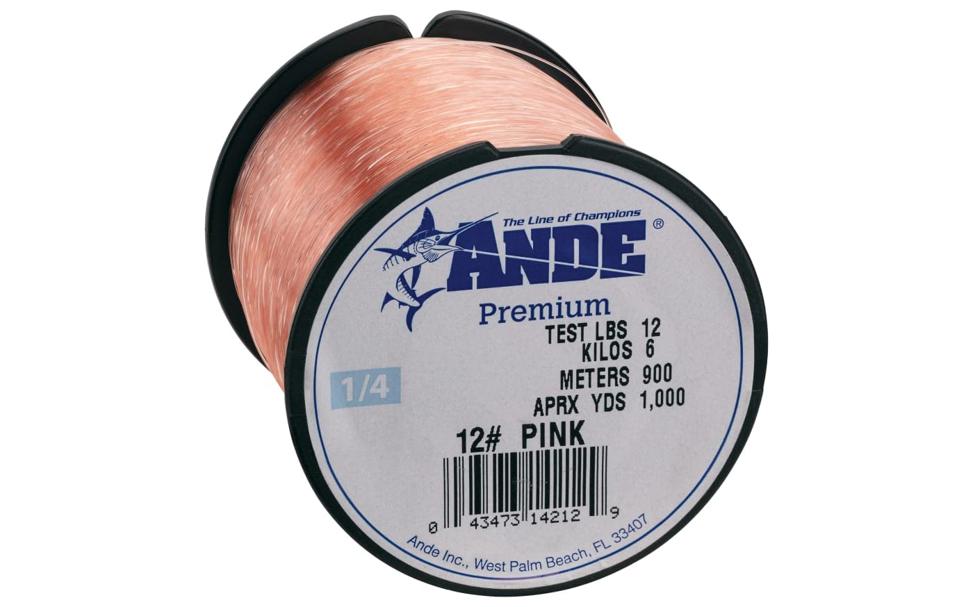 ANDE A14-30P premium monofilament with pink finish for versatile fishing applications.