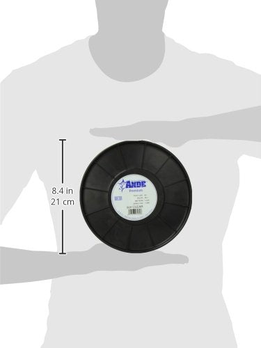 Ande Monofilament Line Clear 20 lb spool close-up on packaging