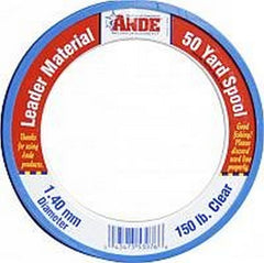 ANDE PCW50-150 monofilament leader in clear finish for stealth and abrasion resistance.