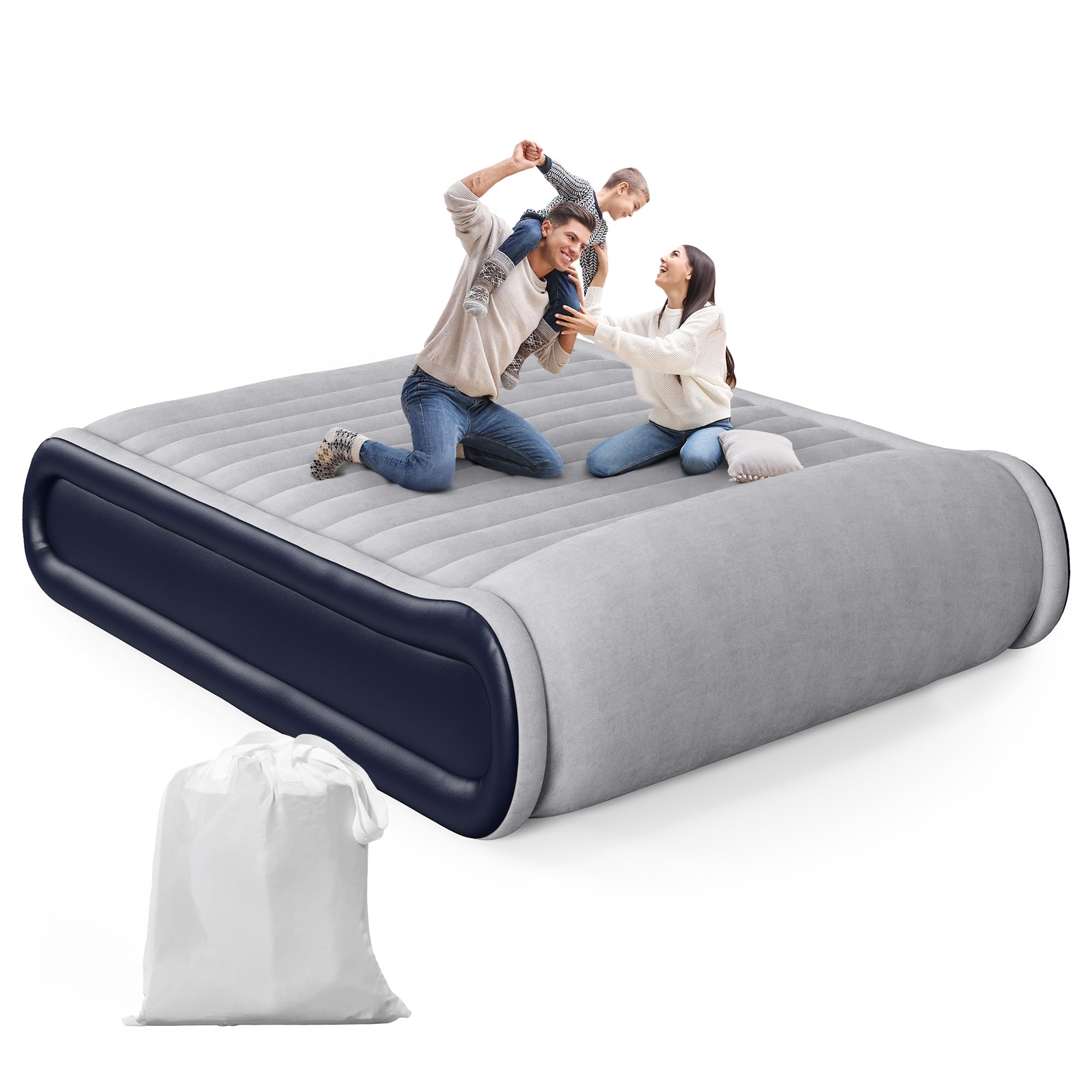 Andola Air Mattress Queen with built-in pump for quick setup.