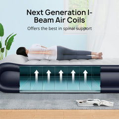 Andola Air Mattress Queen has a sturdy non-slip base for stability.