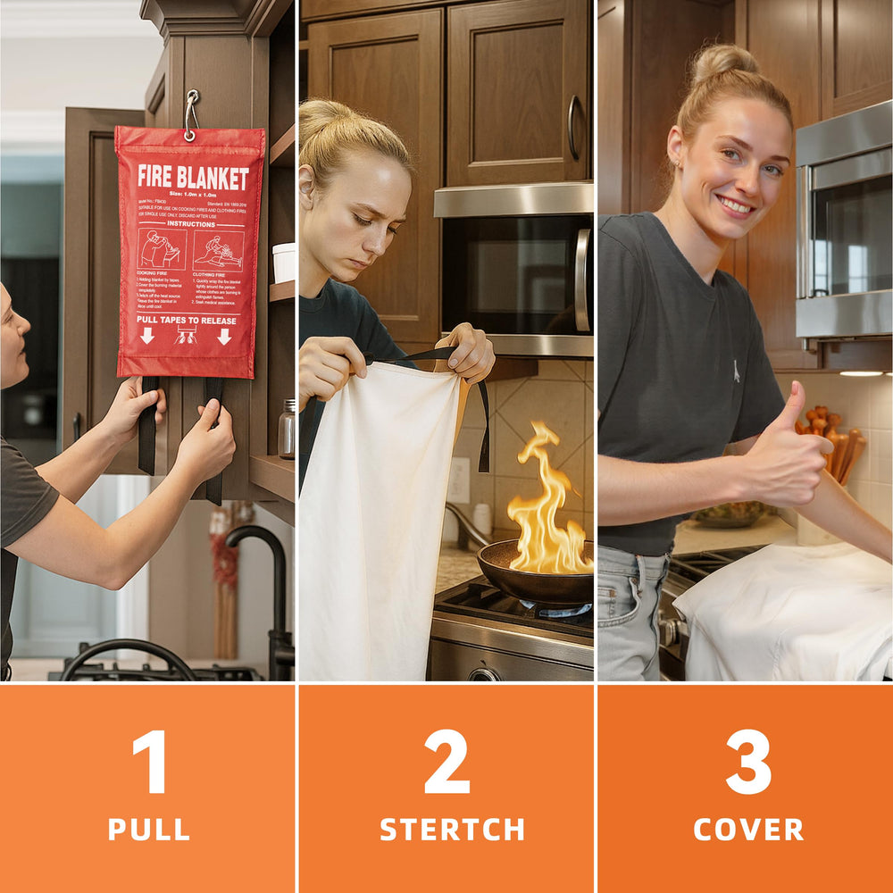 Andyssey fire blanket dual-layer-material-40x40 delivers high-heat resistance for versatile use.