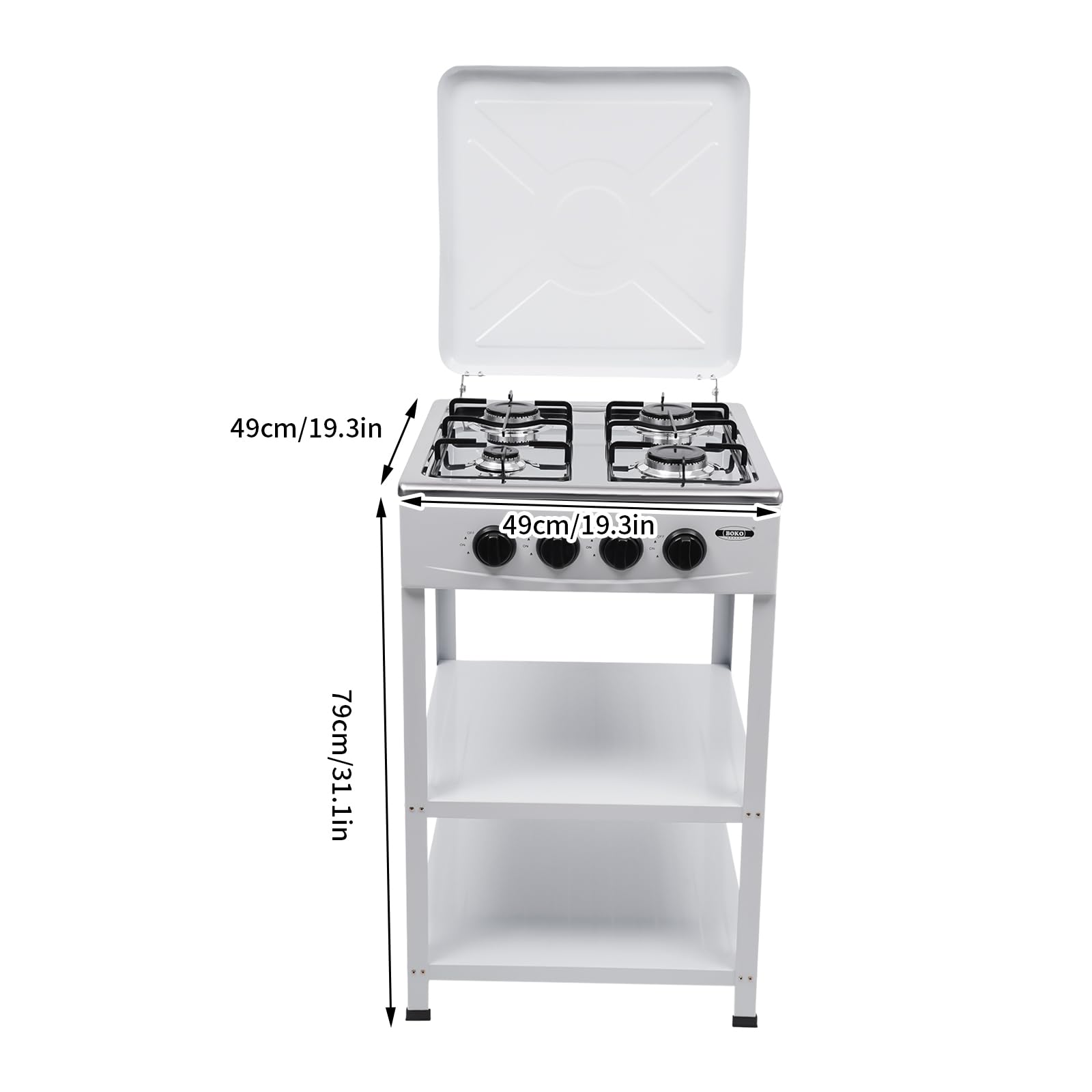 anezdbozr portable gas stove with outdoor cover ready for grilling adventures