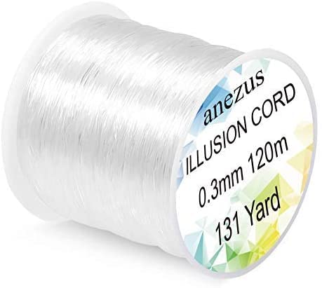 Anezus clear nylon monofilament fishing line, 0.3mm, 131 yards on a spool