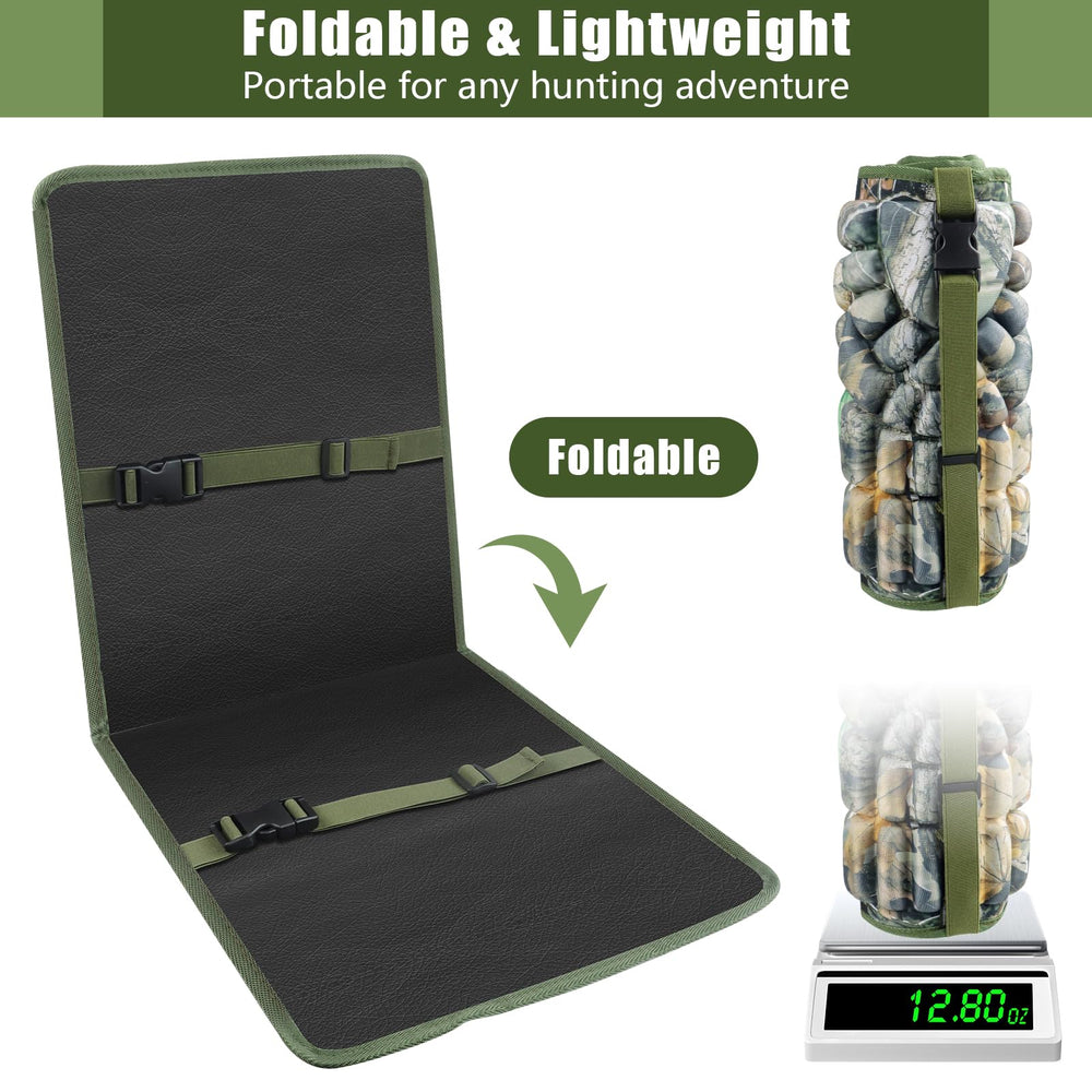 ANGAR foldable two person cushion folds compactly for two man stands