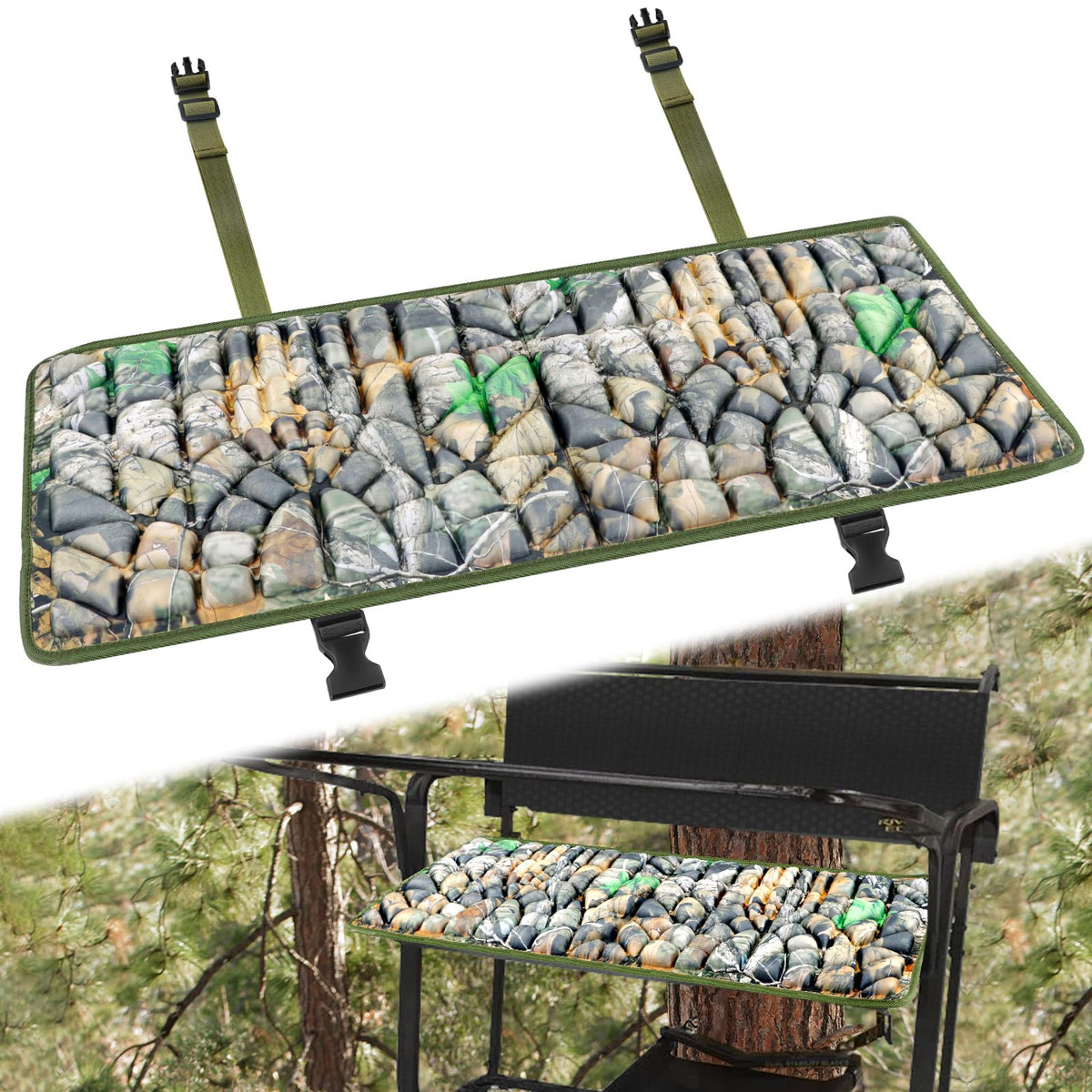 ANGAR tree stand seat cushion memory foam core delivers support on long hunts