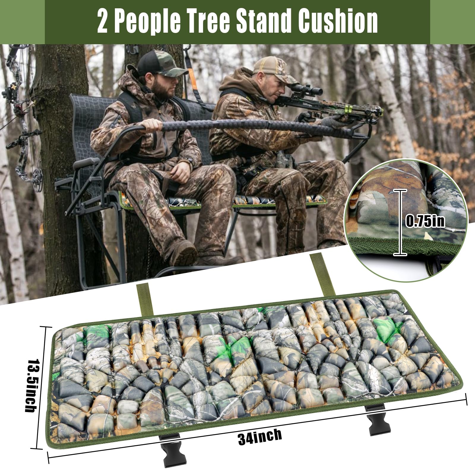 ANGAR cushion supports hunting camping and bleacher seating in comfort