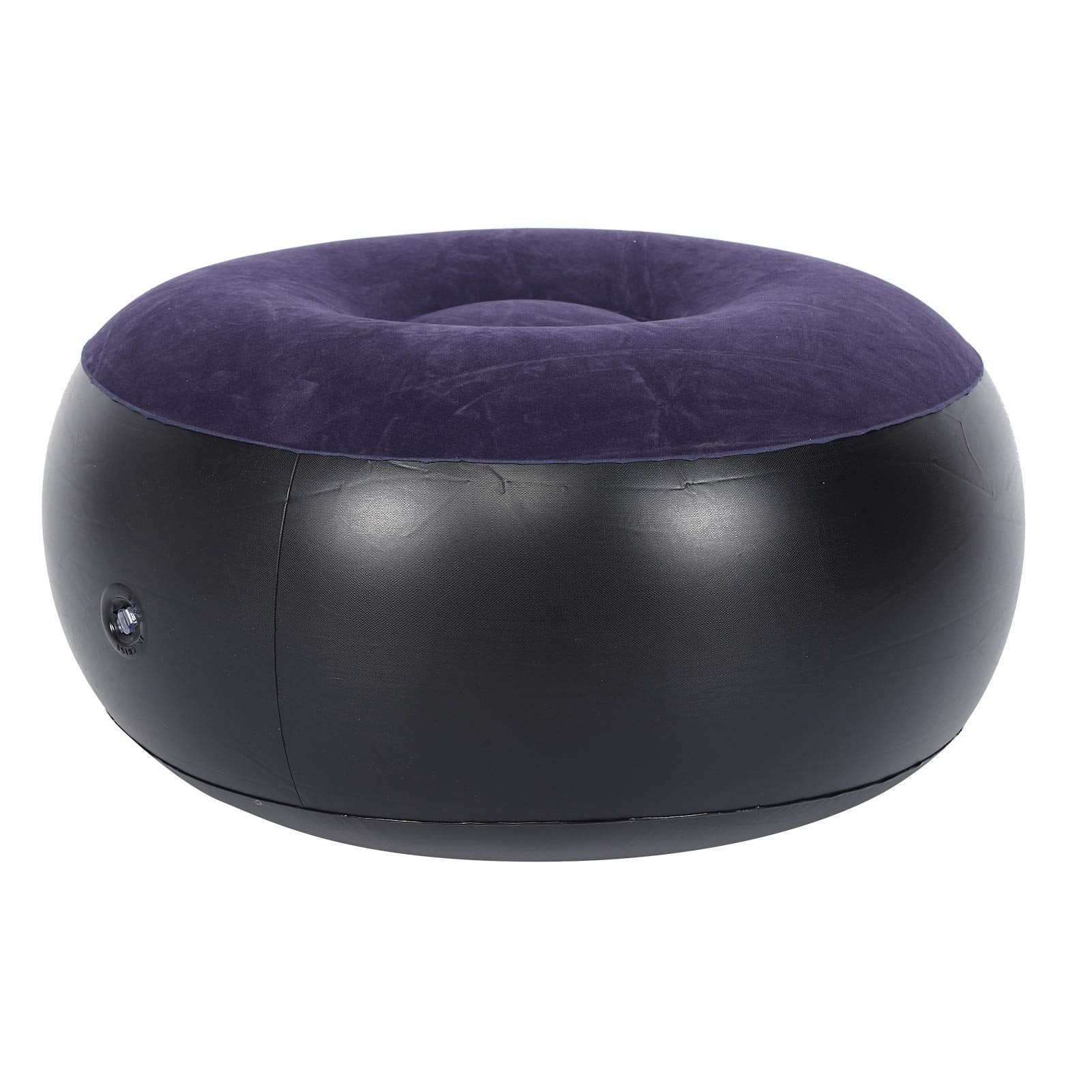Anggrek inflatable ottoman in living room and outdoor settings.