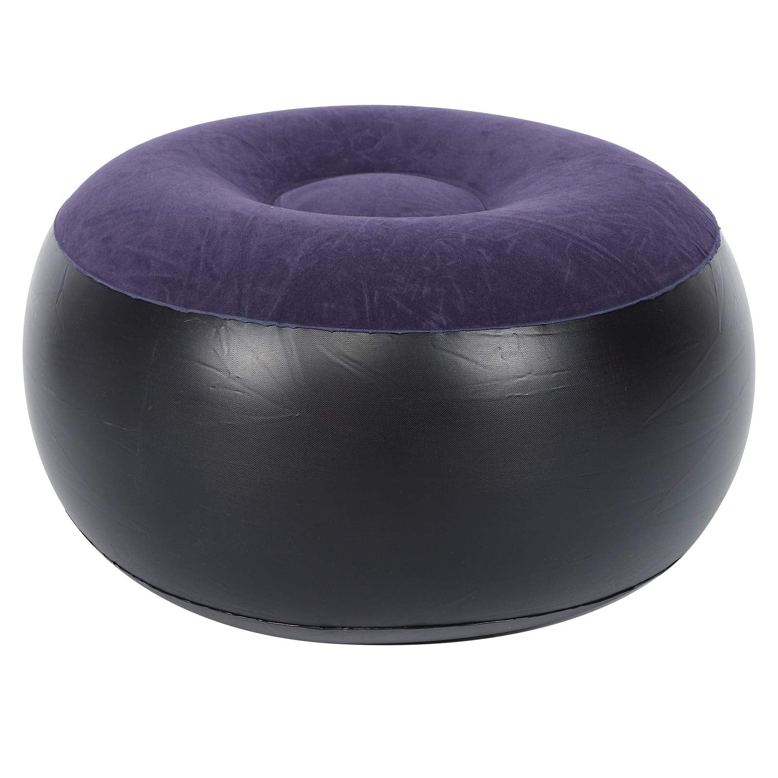 Anggrek inflatable stool used as a multi-function seat and footrest.