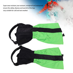 ANGGREK kids leg gaiters bottom strap close-up highlighting secure boot attachment for stability