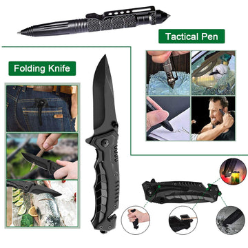 Angieast survival kit tungsten pen offers rugged writing and tactical utility.