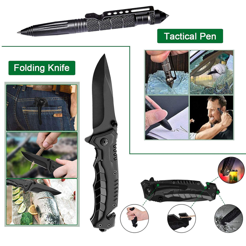 Angieast survival kit tungsten pen offers rugged writing and tactical utility.