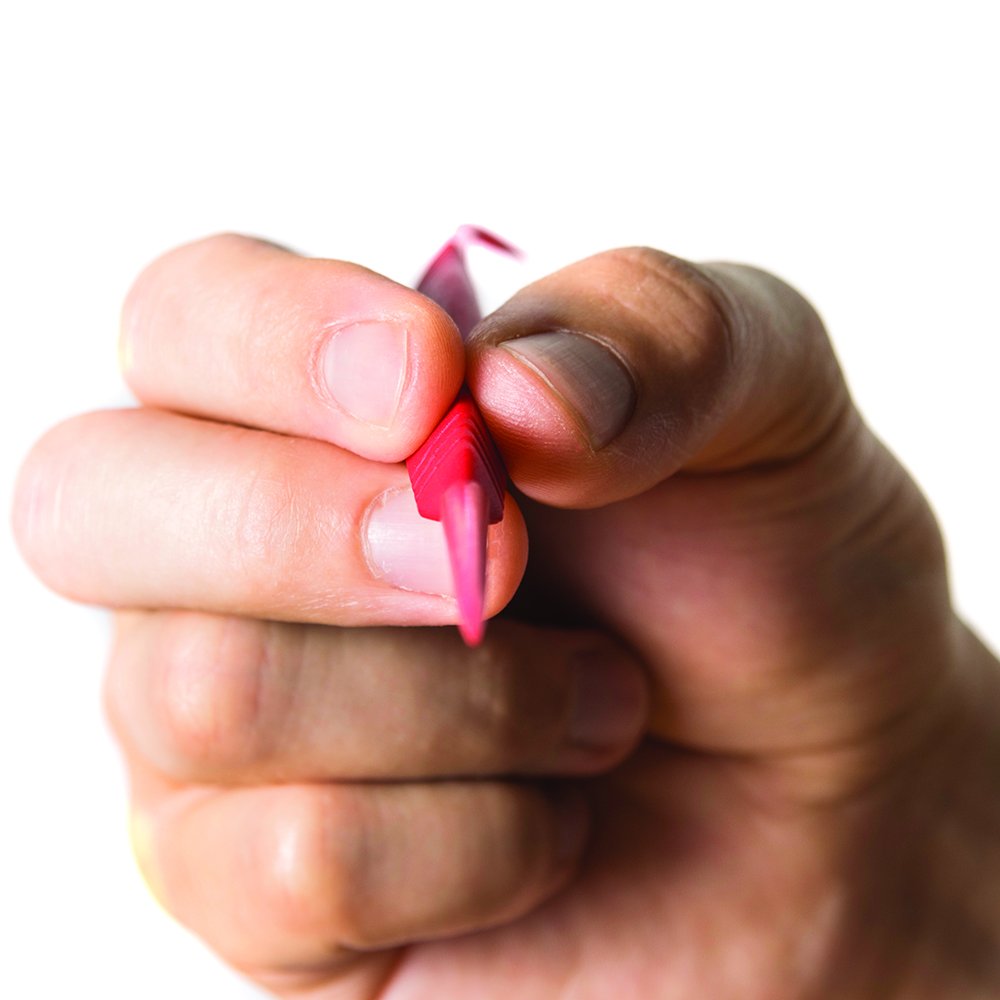 Angled phosphor bronze gun cleaning brush