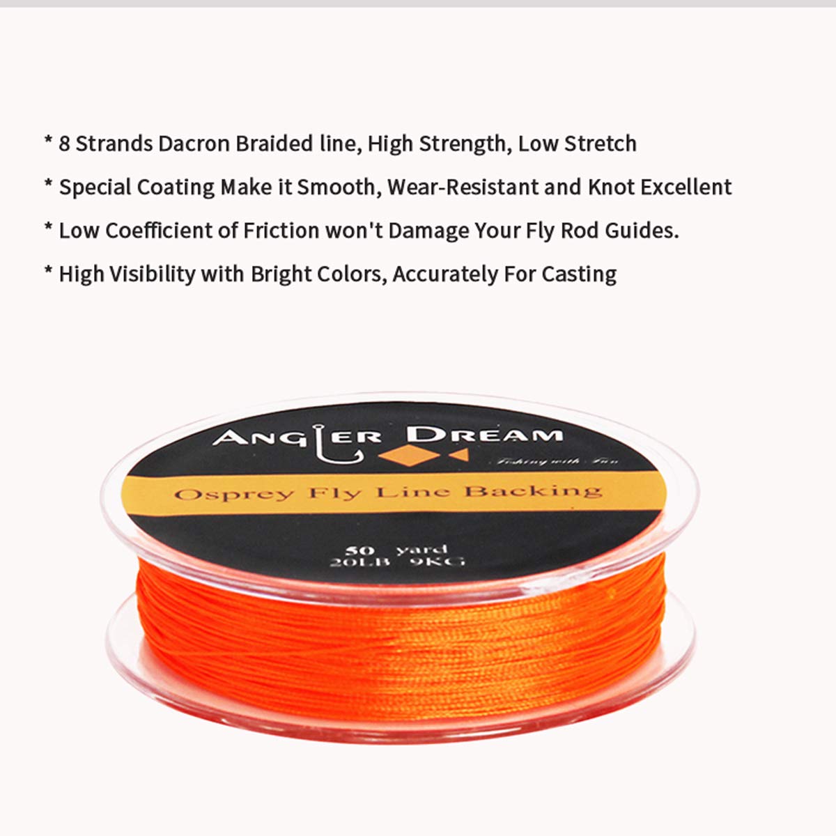 ANGLER DREAM floating line with backing preloaded enables fast start