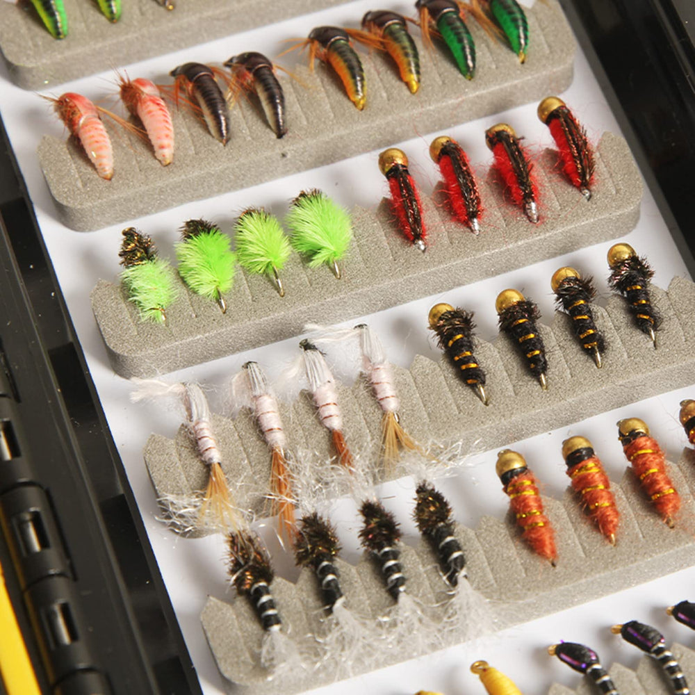 Angler Dream Fly Box Kit front view with flies