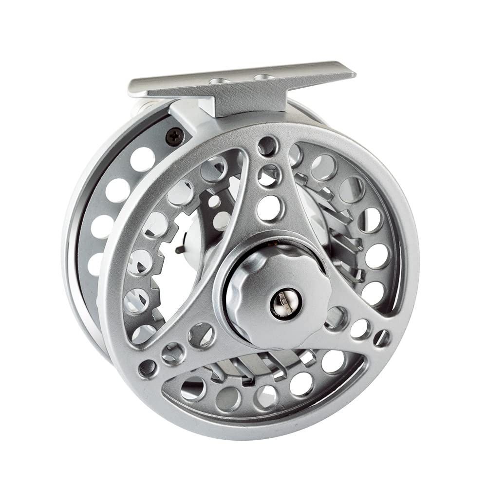 Angler Dream Silver/Black reel close-up showcases quality finish and reliable performance.