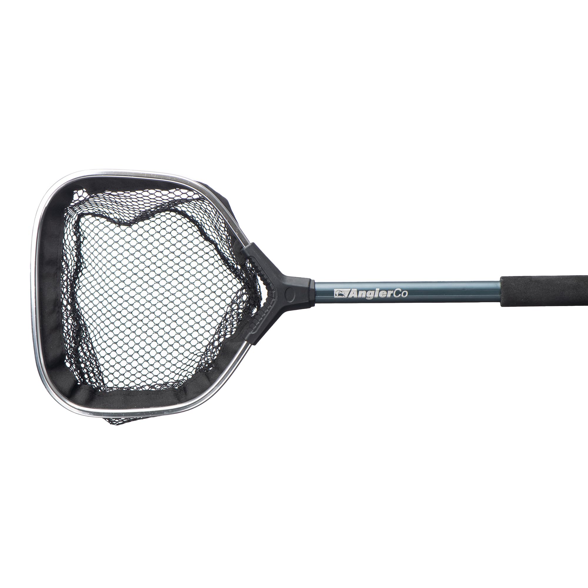 Close-up of aluminum frame bait net