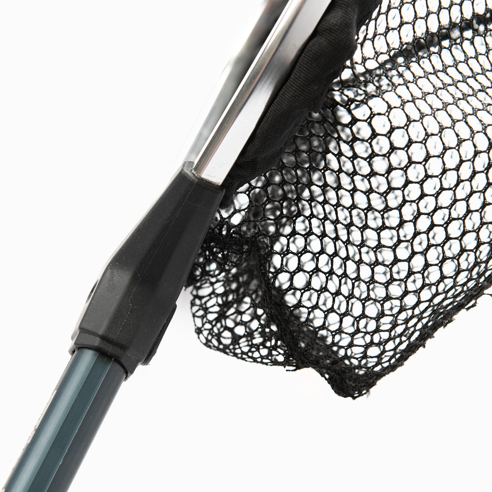 AnglerCo Core Series bait net cradling baitfish in protective nylon mesh