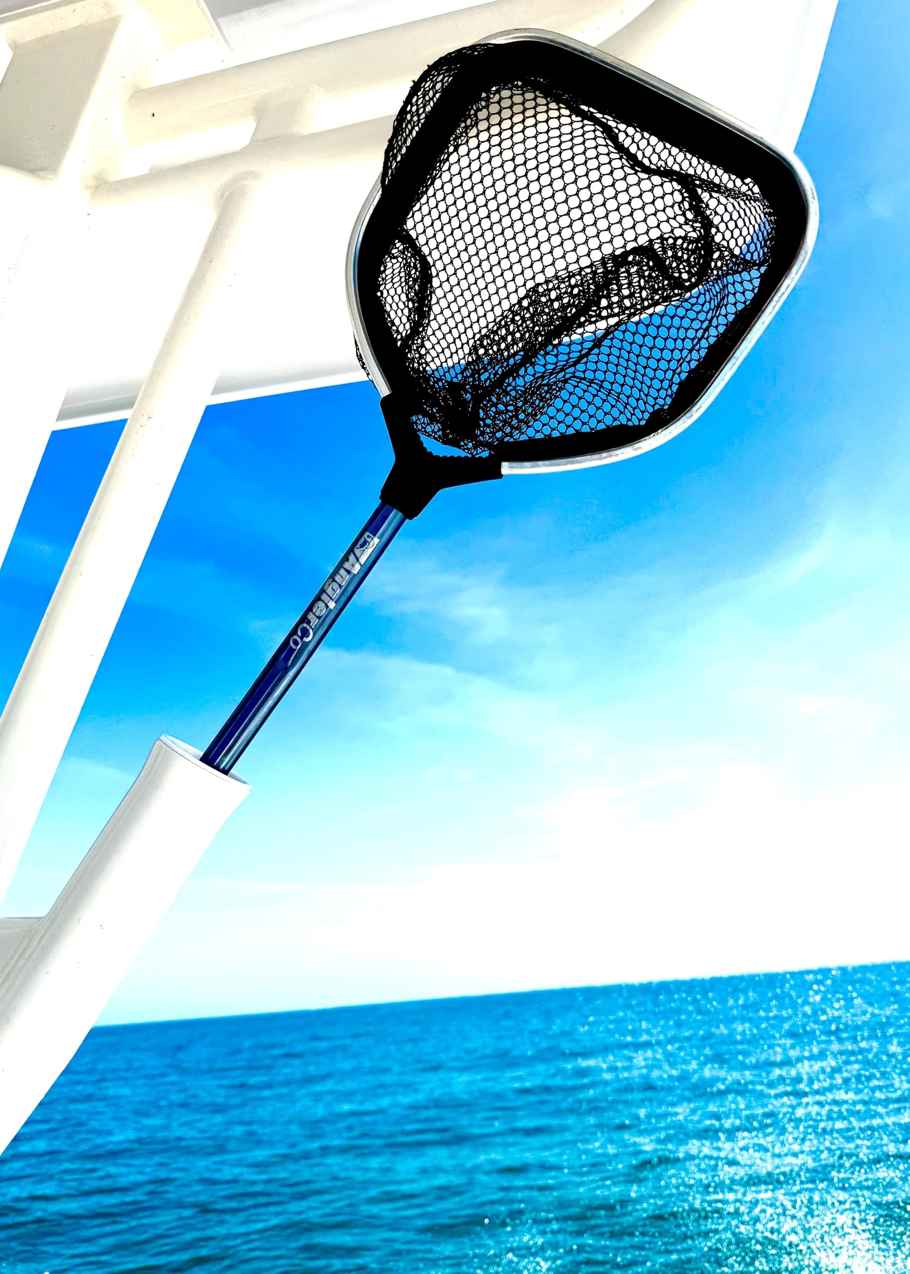 AnglerCo Core Series Bait Net features protective nylon mesh to cradle bait safely