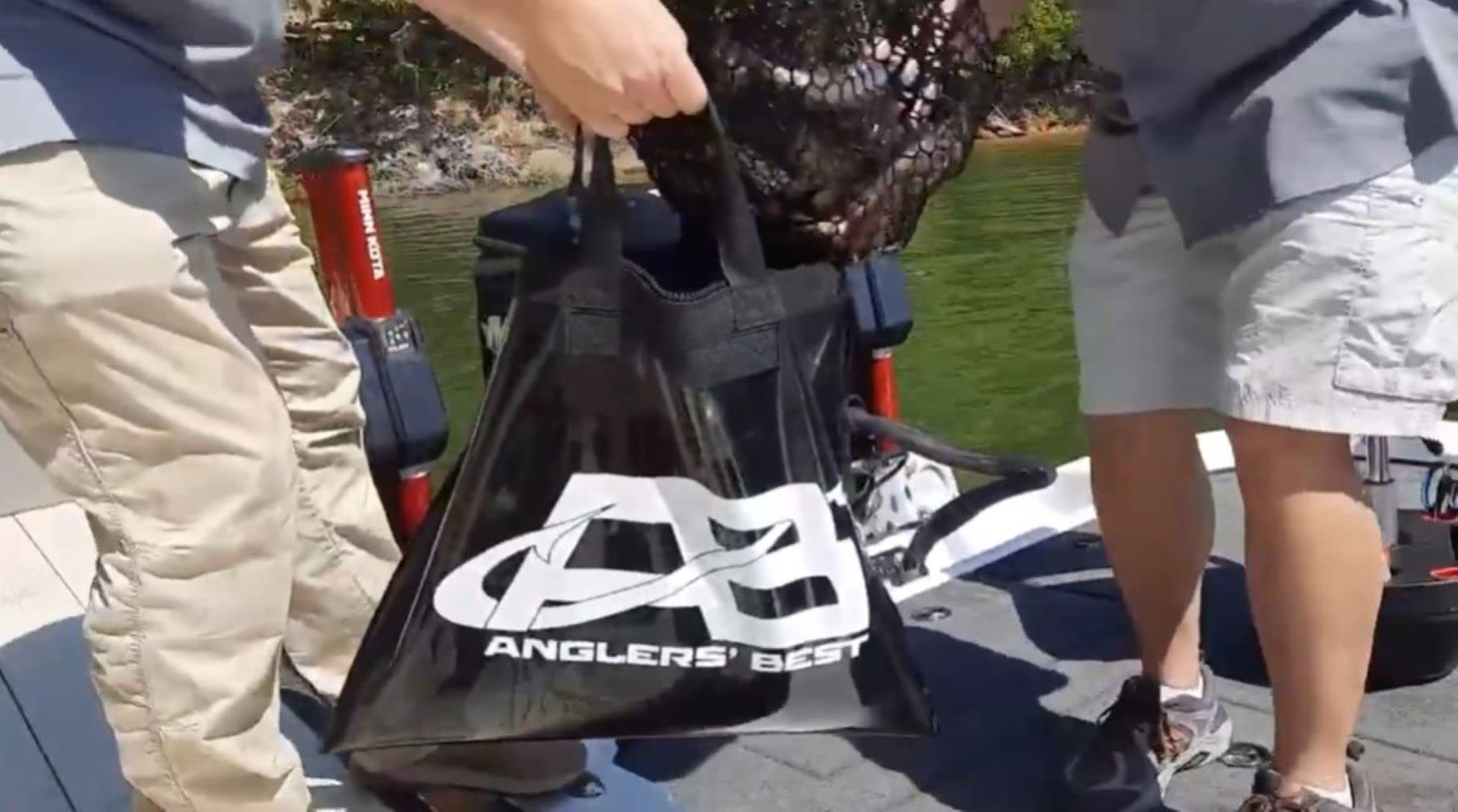 Angler's Best Tournament Fish Bag compact, easy-to-store design fits between trips.