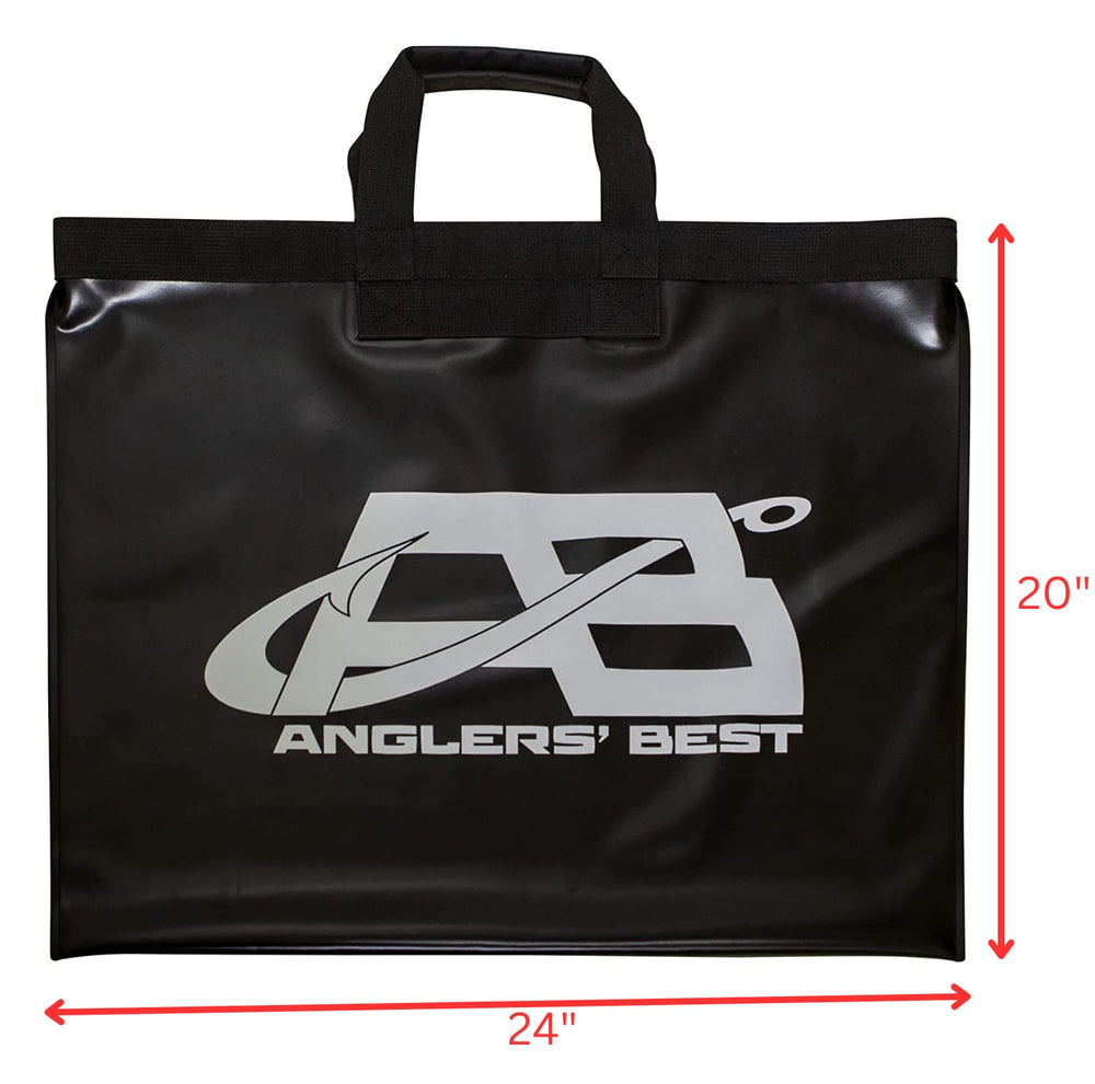 Angler's Best Tournament Fish Bag features a fish ruler on the reverse side for quick measurements.