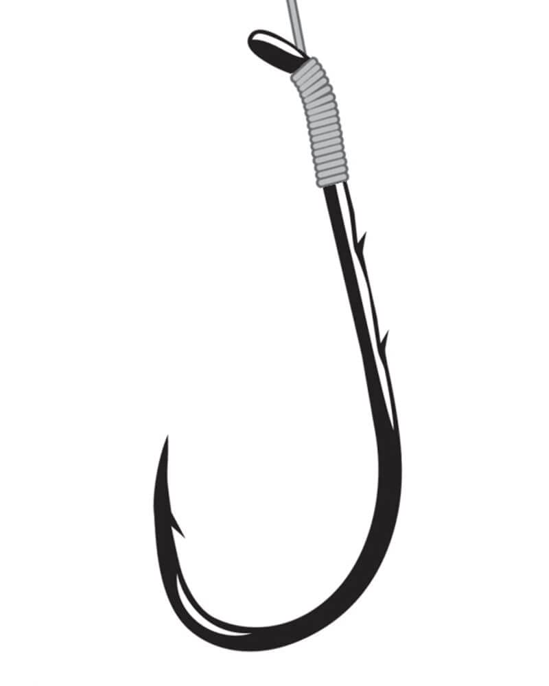 Heat-treated Angler’s Grotto hook maintains shape under load for reliable performance.