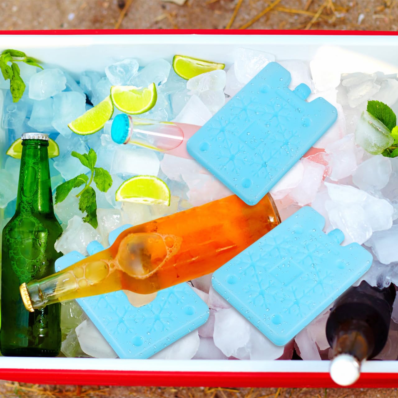 Angoily Ice Crystal Box compact size fits lunch boxes and coolers.