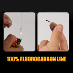 ANGRYFISH pink fluorocarbon line fast sinking aids depth control