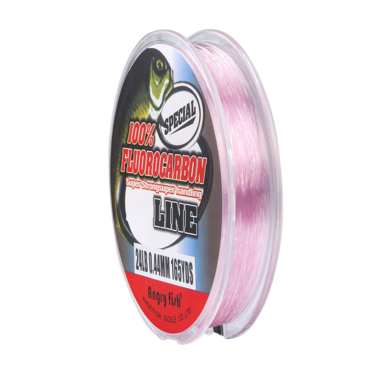 ANGRYFISH pink fluorocarbon line near invisible underwater for stealthy presentations