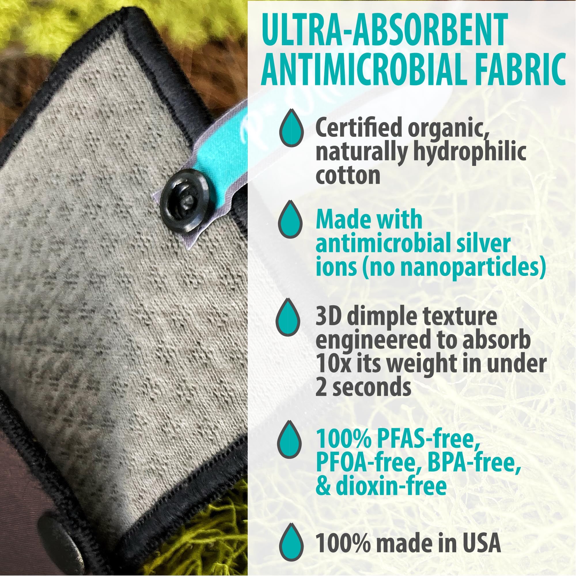 ANIMOSA P Off Cloths 3D dimples boost absorbency