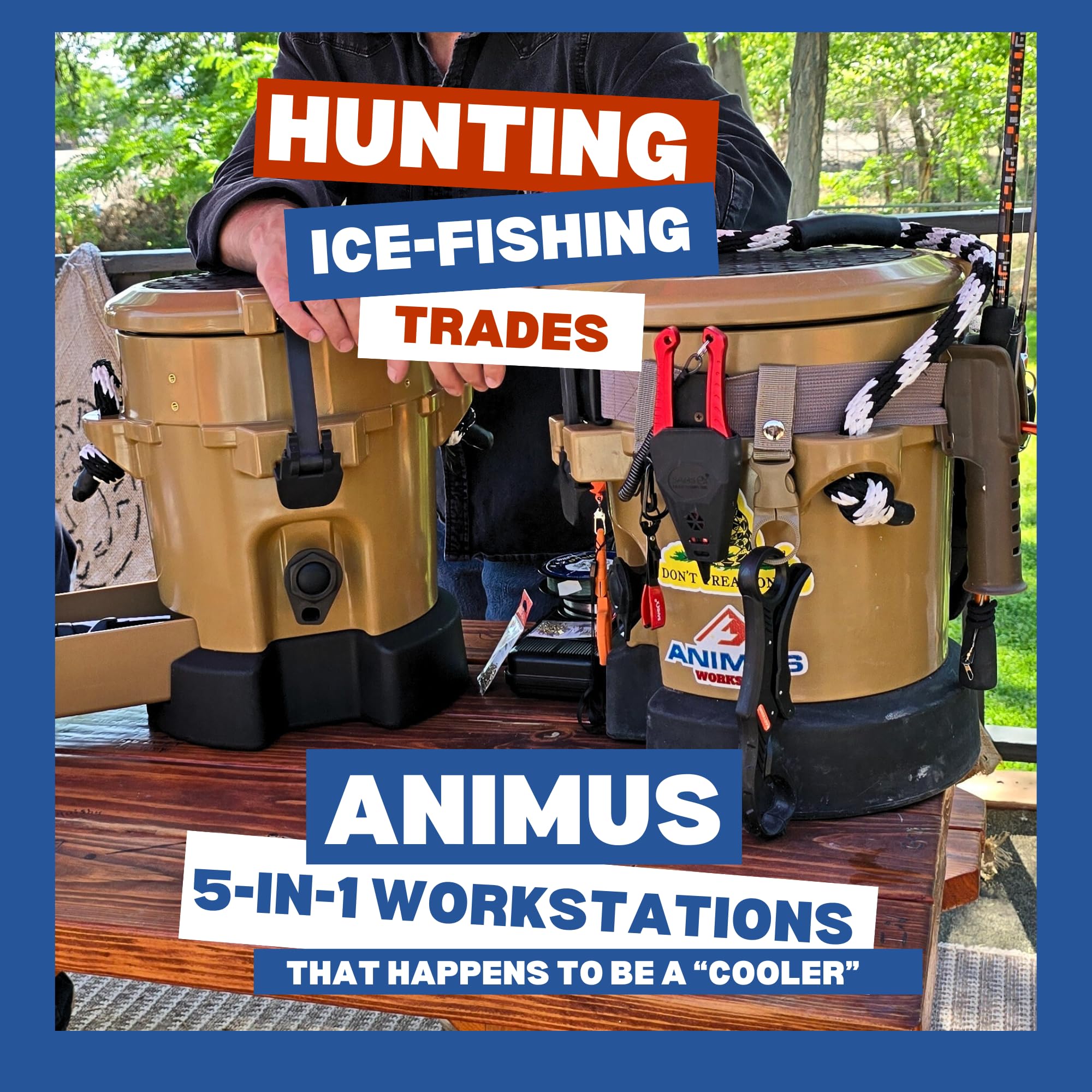 ANIMUS ACCESSORIES Animus Workstation Cooler dry drawer keeps PPE and small tools organized.